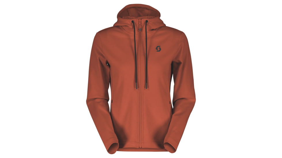 SCOTT Tech Zip Hoody - Womens, Earth Red, Large, 4032917368012