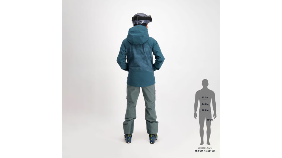 SCOTT Explorair 3L Jacket - Mens, Aruba Green/Aruba Green Print, Extra Large, 2837517395009