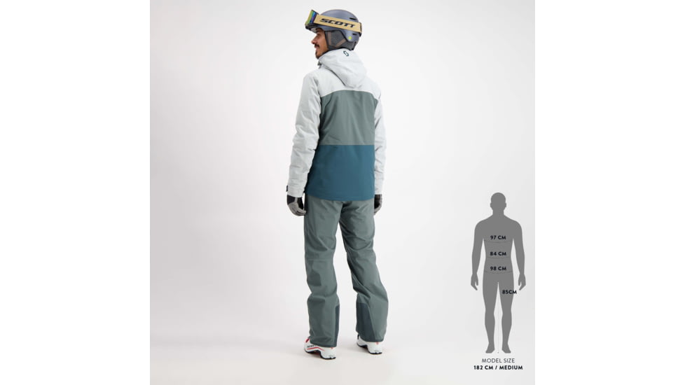 SCOTT Ultimate Dryo Jacket - Mens, Light Grey/Grey Green, Extra Large, 2837567393009