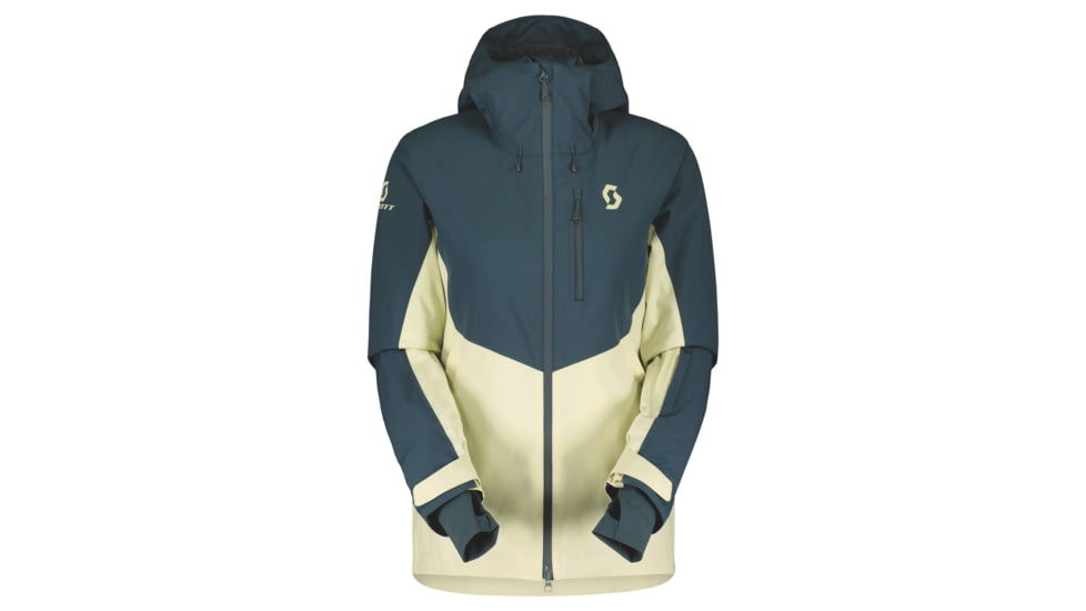 SCOTT Ultimate Dryo Jacket - Womens, Aruba Green/Pale Yellow, Large, 2837697337009