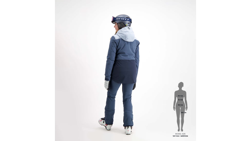 SCOTT Ultimate Dryo Plus Jacket - Womens, Glace Blue/Metal Blue, 2XS, 2918707370005