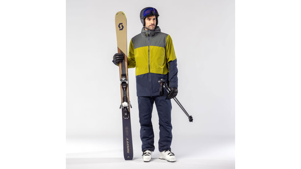 SCOTT Ultimate Dryo Ripstop Jacket - Mens, Shadow Grey/Meadow Green, 2XL, 4198997858014