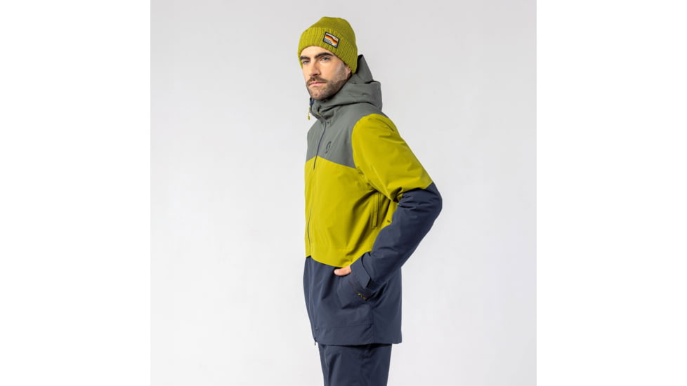 SCOTT Ultimate Dryo Ripstop Jacket - Mens, Shadow Grey/Meadow Green, 2XL, 4198997858014