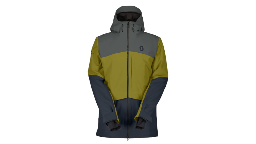 SCOTT Ultimate Dryo Ripstop Jacket - Mens, Shadow Grey/Meadow Green, 2XL, 4198997858014
