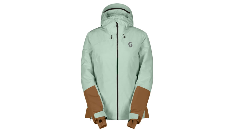 SCOTT Ultimate Dryo Tech Jacket - Womens, Fresh Green/Bread Brown, Small, 4199047873008
