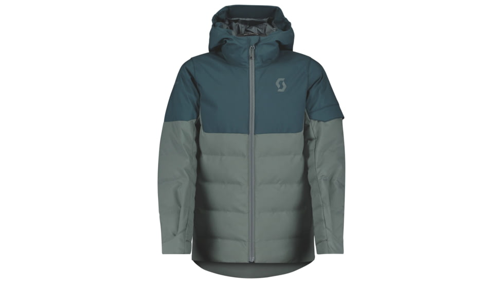 SCOTT Ultimate Insulated Junior Jacket, Aruba Green/Grey Green, Medium, 2777297365007