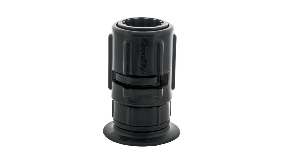Scotty 445 Stick-On Accessory Mount w/ Gear-Head, 2in, 0445-BK