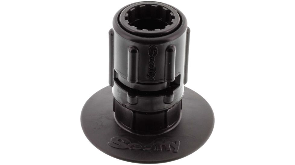 Scotty 448 Stick-On Accessory Mount w/ Gear-Head, 3in, 0448-BK