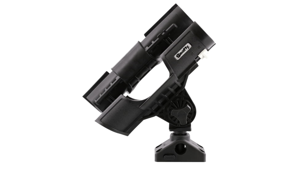 Scotty 400 Quad Orca Rod Holder w/241L Combination Side/Deck Mount, 0400-BK-QUAD