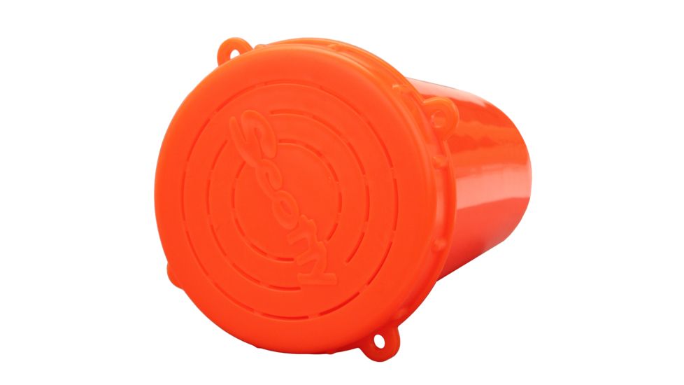 Scotty 657 Bait Jar w/ Quick Lock Threaded Lid, 1 Litre, Fluorescent Red, 0657
