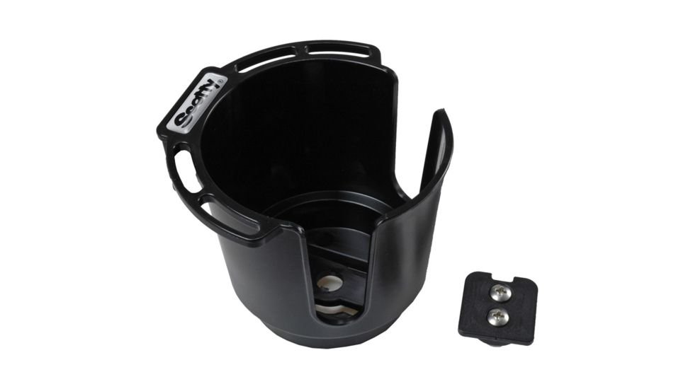 Scotty 311 Cup Holder w/ Bulkhead Gunnel Mount and Rod Holder Post Mount, Black, 0311-BK