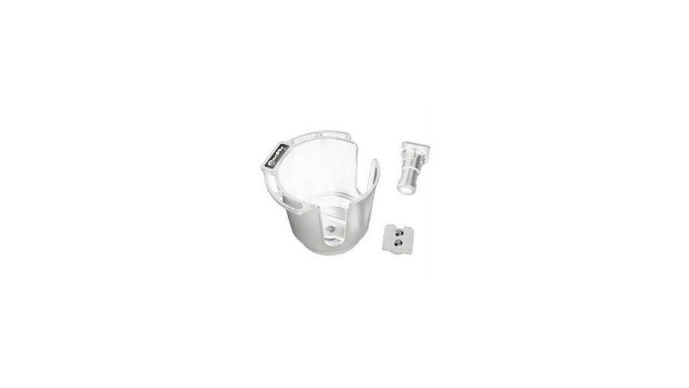 Scotty Cup Holder with Rod Holder Post and Bulkhead/Gnel Mount, White 620114
