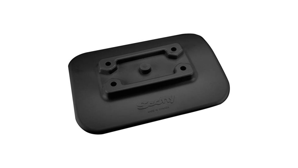 Scotty 341 Glue-on Mount Pad For Inflatables, Black, 0341-BK