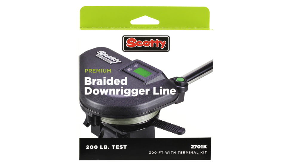 Scotty Premium Power Braid Downrigger Line Hi-Vis Yellow - 200lb Test - 300' 58343