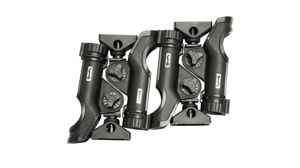 Scotty 230 BK QUAD Powerlock Rod  Holder, 0230-BK-QUAD