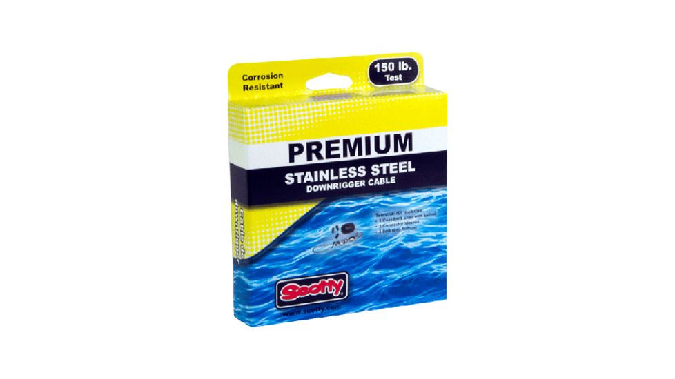 Scotty Stainless Downrigger Cable, 400ft, 150#, New Condition SCT-1002