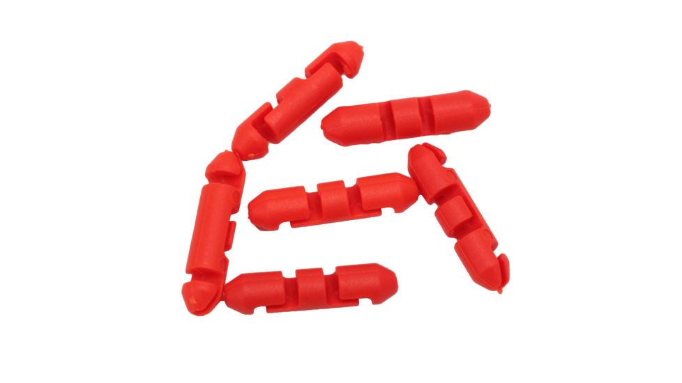 Scotty Stopper Beads for Braided Line, 6 Pack, Red, 2008