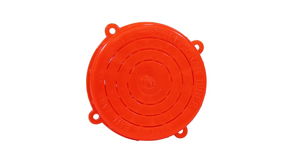 Scotty 677 Vented Bait Jar w/ Quick Lock Threaded Lid, 1 Litre, Fluorescent Red, 0677