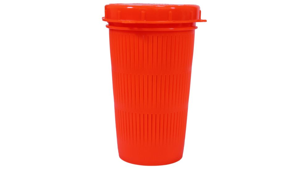 Scotty Vented Bait Jar, 1 Liter, Flour. Orange, New Condition, 677