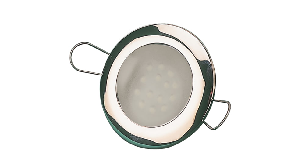 Sea-Dog 60 Lumens LED 2-7/16in Overhead Light, Brushed Finish, Frosted Lens, Stamped 304 Stainless Steel, 404332-3