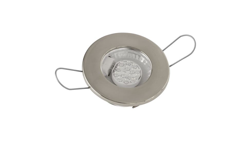 Sea-Dog 60 Lumens LED Overhead Light, Brushed Finish, Clear Lens, Stamped 304 Stainless Steel, 404230-3