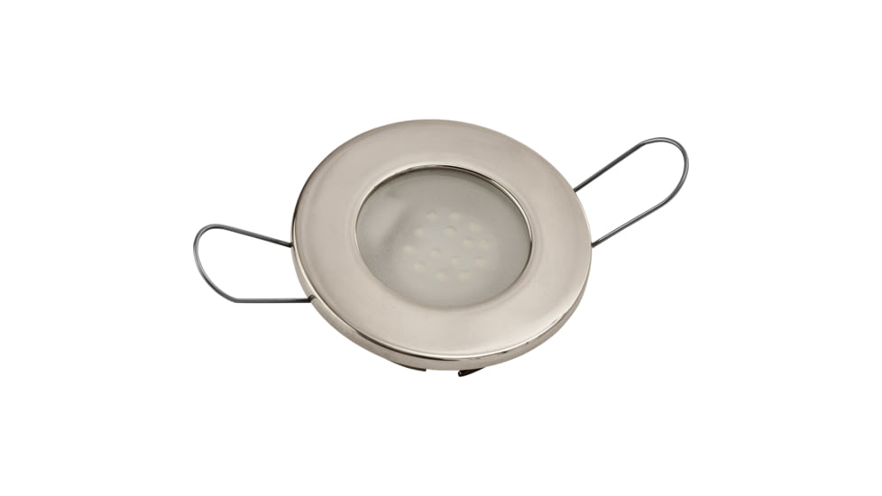 Sea-Dog 60 Lumens LED Overhead Light, Brushed Finish, Frosted Lens, Stamped 304 Stainless Steel, 404232-3