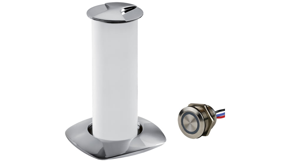 Sea-Dog Aurora LED Pop-Up 3W Table Light w/ Touch Dimmer Switch, Stainless Steel, 404610-3-403061-1