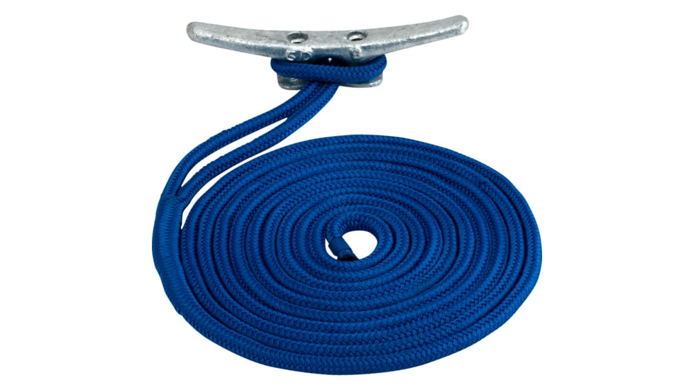 Sea-Dog Double Braided Nylon Dock Line - 1/2&quot; x 25' - Blue 77310