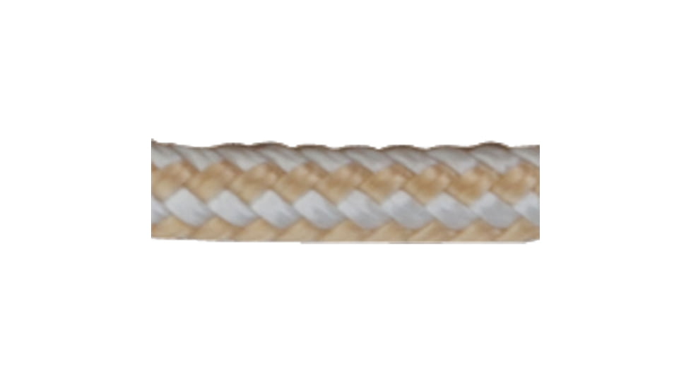 Sea-Dog Double Braided Nylon Rope Spool - 3/8in x 600', Gold/White, 302110600G/W