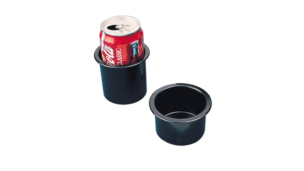 Sea-Dog Flush Mount Drink Holder - 2 Depth, Black, 588000