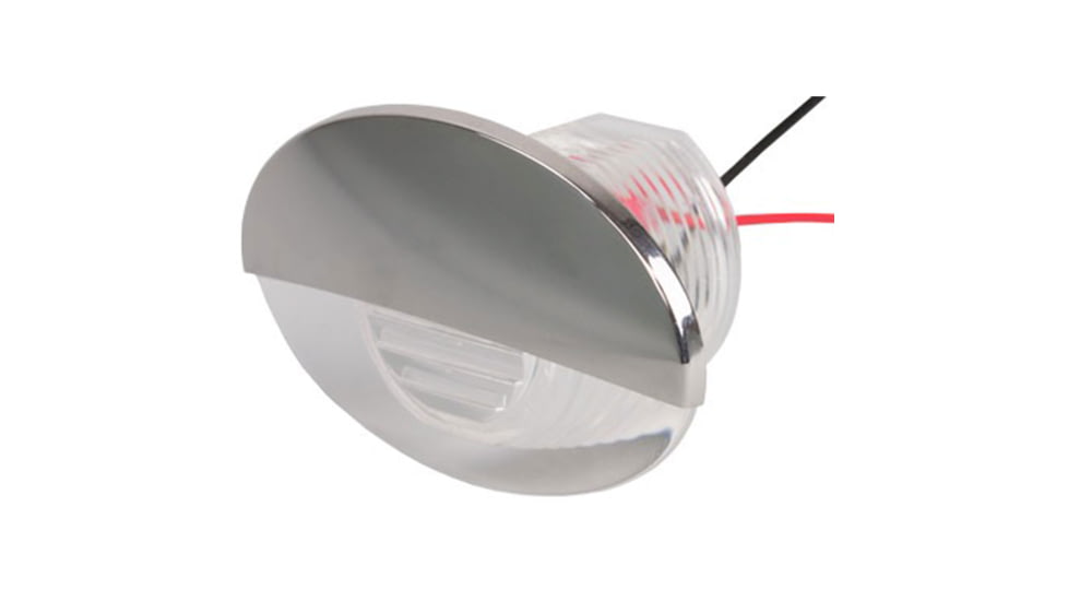 Sea-Dog Flush-Mount LED Courtesy Light - 2-1/2in.Oval, White, 401275-1