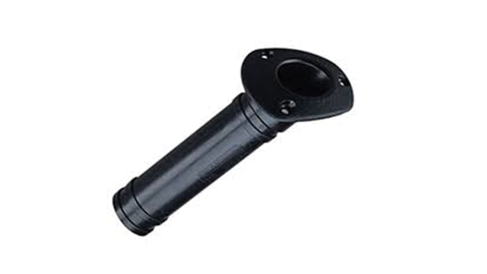 Sea-Dog Flush Mount Rod Holder With Closed End, Black, 325162