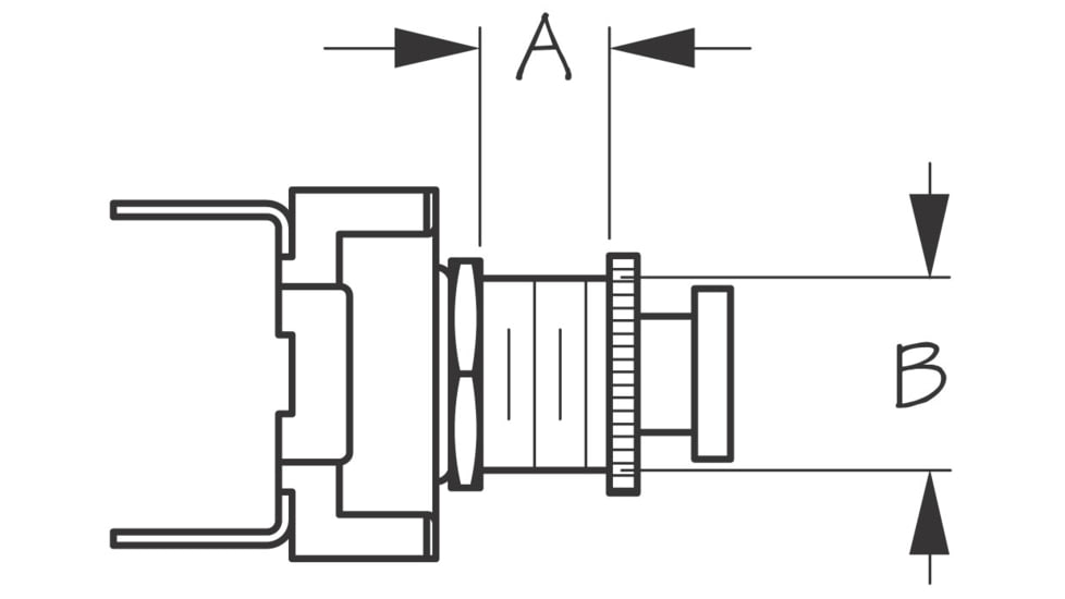 Sea-Dog Horn Button, Black, 420416-1