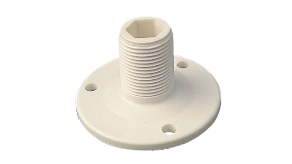 Sea-Dog Nylon Fixed Antenna Base, White, 329500-1