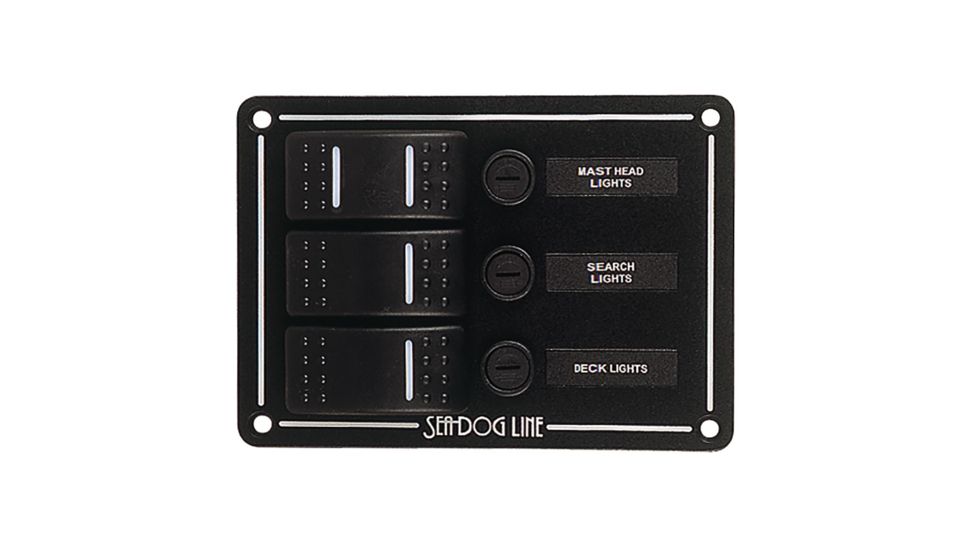 Sea-Dog Rocker Switch Panel - 3 Circuit 79241
