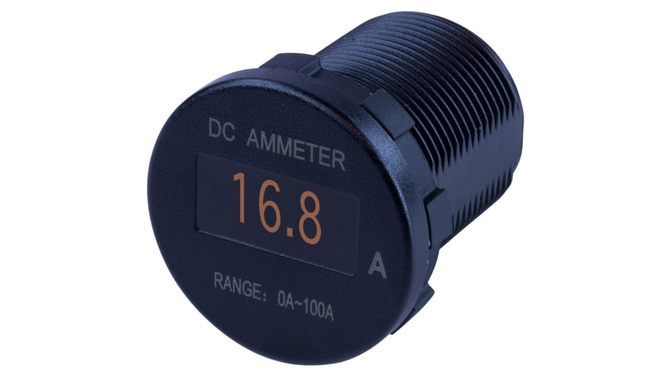 Sea-Dog Round OLED DC Amp Meter - 0 Amp-100 Amp 77914