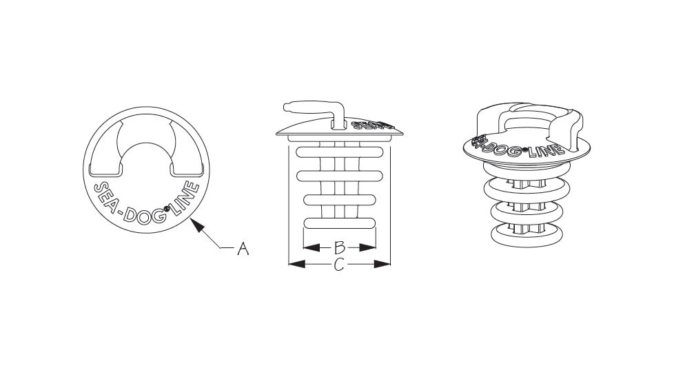 Sea-Dog Sea Dog Emergency Deck Fill Plug, 357390-1