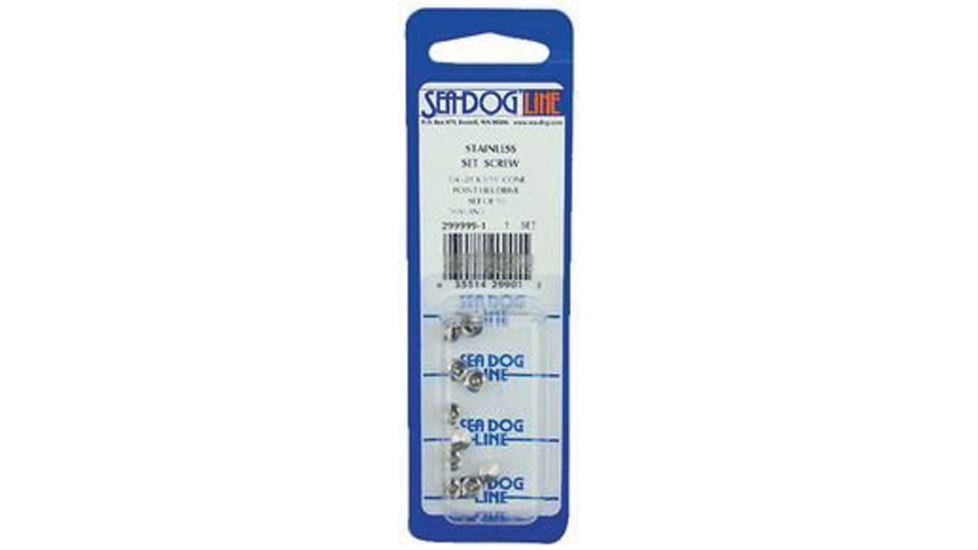 Sea-Dog Sea Dog Stainless Steel Cone Point Hex Drive Scre 1/4 28 x 3/16, 299999-1