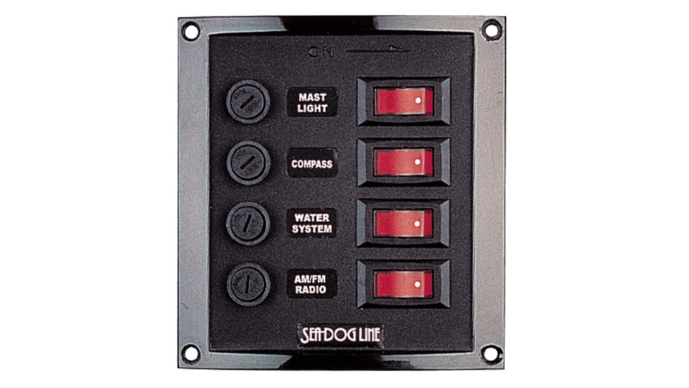 Sea-Dog Sea Dog Vertical 4 Gang Panel, 424010-1