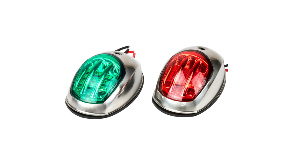 Sea-Dog LED Port &amp; Starboard Navigation Light, Stainless Steel, 400070-1