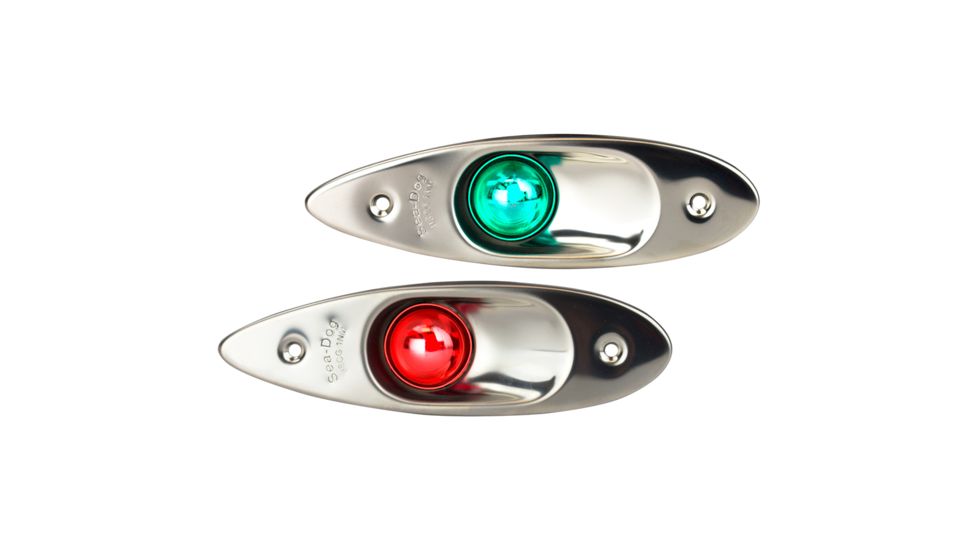 Sea-Dog Flush Mount LED Side Lights, Stainless Steel, 400080-1
