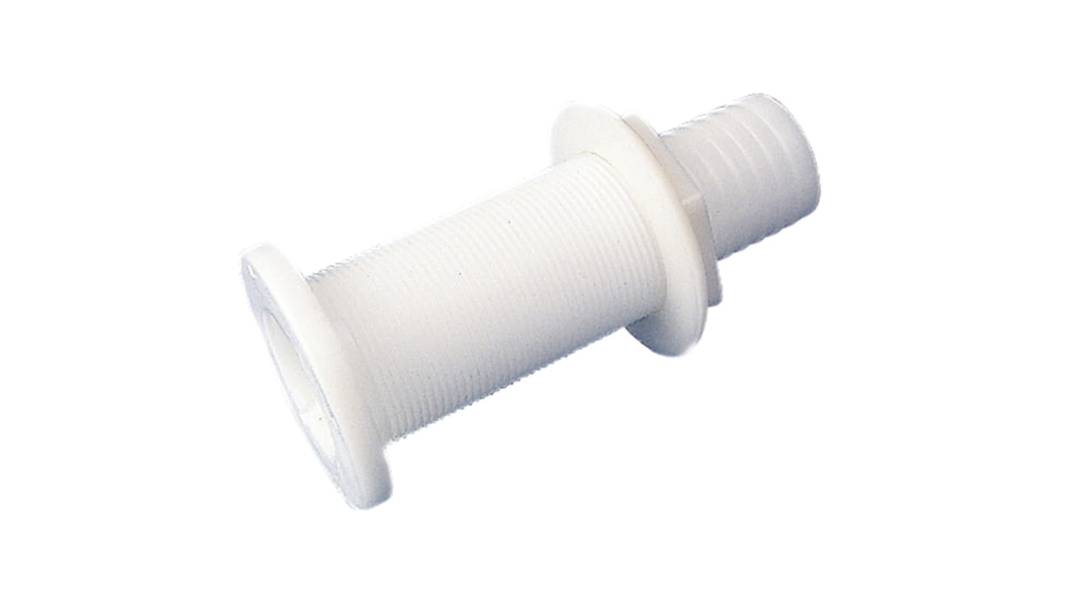 Sea-Dog Thru-Hull Fitting - 1-1/2in.Hose, White, 520690-1