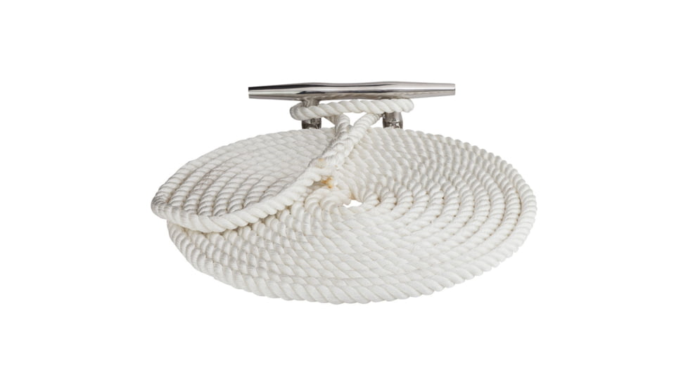 Sea-Dog Twisted Nylon Dock Line - 3/8" x 15' - White 77221