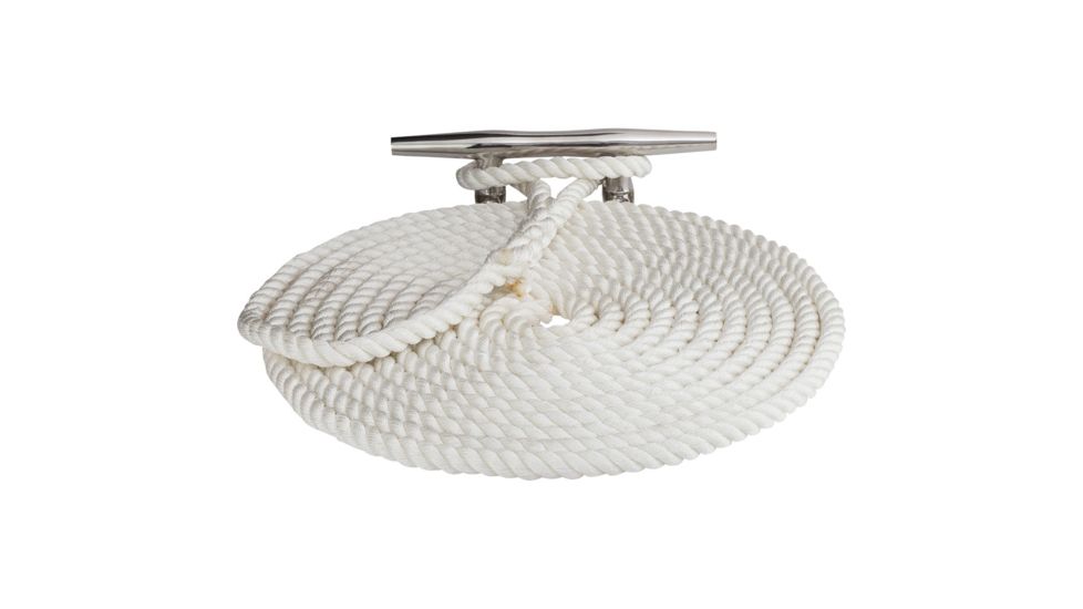 Sea-Dog Twisted Nylon Dock Line - 3/8" x 25' - White 77227
