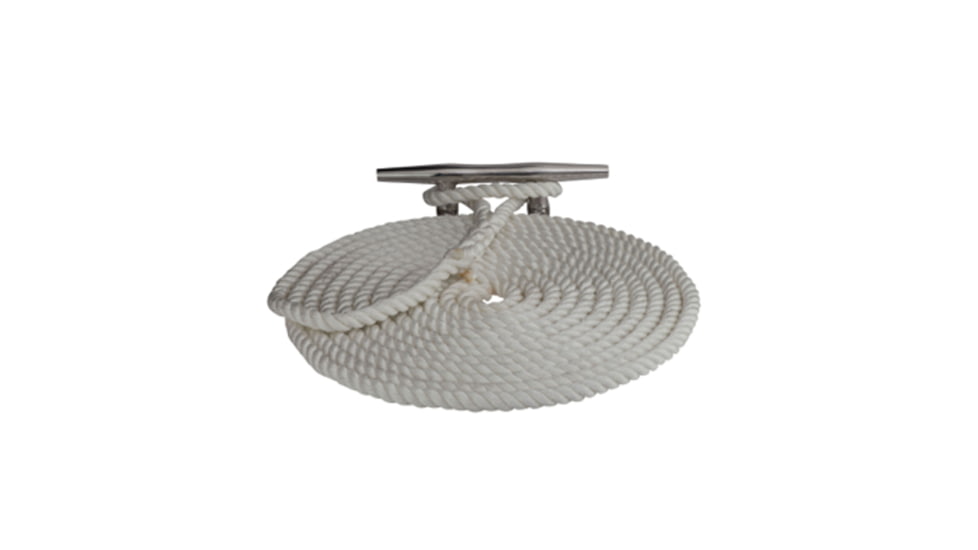 Sea-Dog Twisted Nylon Dock Line - 3/8in x 50ft, White, 301110050WH-1