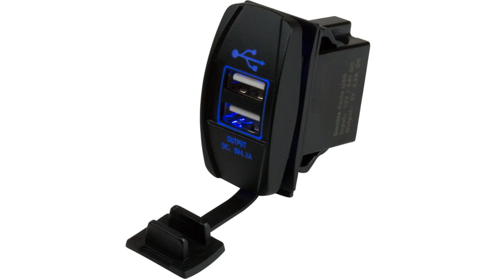 Sea-Dog USB Rocker Switch Style Power Socket Dual 77191