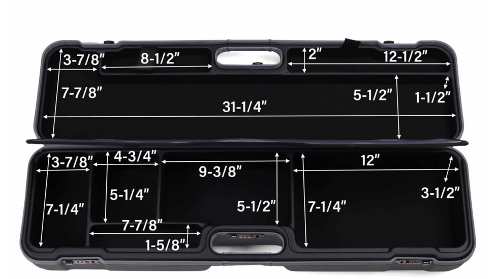 Sea Run Norfork Expedition Fly Fishing Rod Travel Case, 9.5 FT Rod, Black/Gray, 16201LX/6226