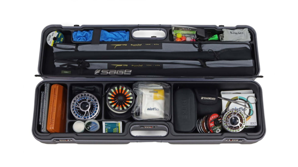 Sea Run Norfork Expedition Fly Fishing Rod Travel Case, 9.5 FT Rod, Black/Gray, 16201LX/6226