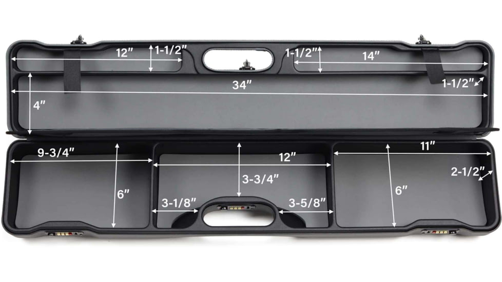 Sea Run Riffle Daily Fly Fishing Rod Travel Case, 10.5 FT Rod, Black/Gray, 16402LXX/6221