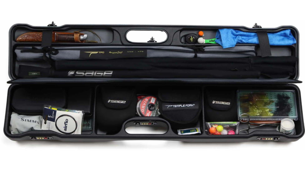 Sea Run Riffle Daily Fly Fishing Rod Travel Case, 10.5 FT Rod, Black/Gray, 16402LXX/6221